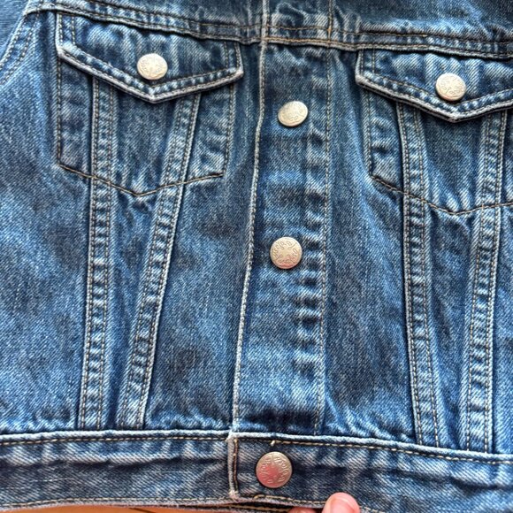 Vintage OshKosh B'gosh Kids Baby Denim Jean Jacket Blue 90s 18 months - Picture 7 of 11